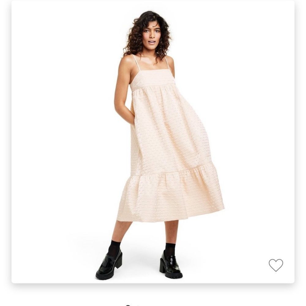 Kika Vargas X Target Textured Empire Waist Midi Dress NWT